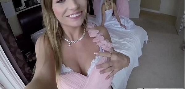  Blonde teen big boobs blowjob Bridesmaids